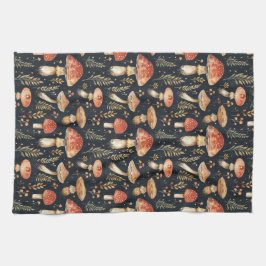 Magical Forest Mushroom Kitchen Toalla