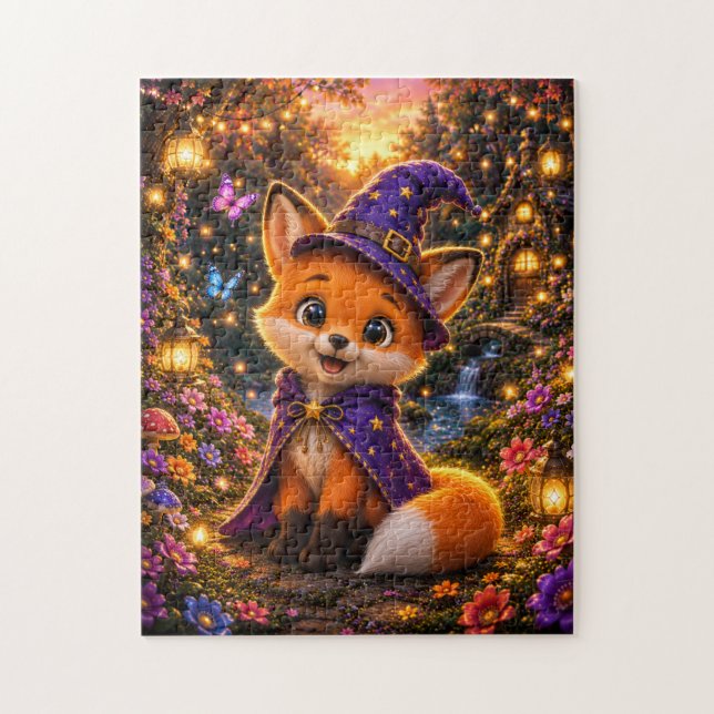 Magical Fox Wizard Jigsaw Puzzle (Vertical)