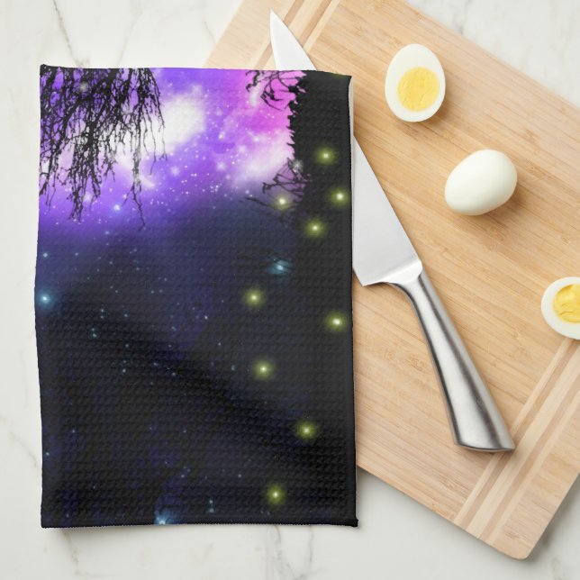 Magical Milky Way Kitchen Toalla (Doblado Cuarto)