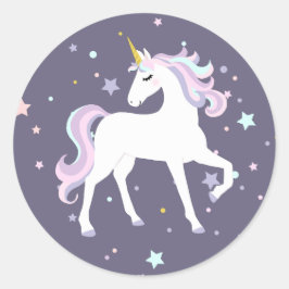 Magical Pegatina de la Ronda Unicornio.