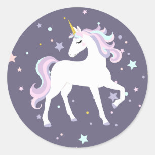 Magical Pegatina de la Ronda Unicornio.