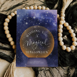 Magical tarjeta de saludo de feriado celeste de Ha