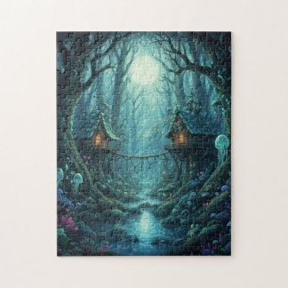 Magical Treehouse Village Fantasy Forest Puzzle