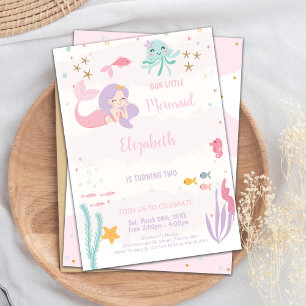 Magical Under Sea Party Invitaciones para Chicas