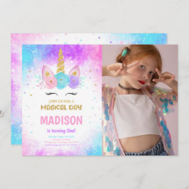 Magical Unicornio - Invitación a la foto de cumple
