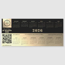 Magn de calendario genérico profesional Black&gold