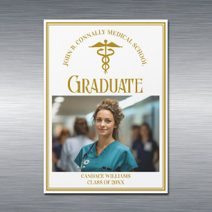 Magnate de foto de graduación de la Escuela de Med