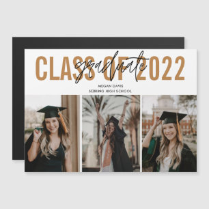 Magnate de fotos de oro para graduación de secunda