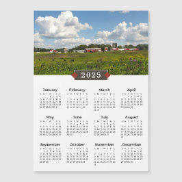 Magnate de granja panorámica del calendario 2025