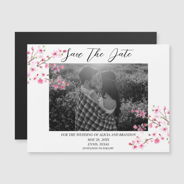 Magnate de guión de primavera del Boda de fotograf (Anverso/Reverso)