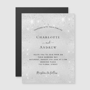 Magnate de invitación a la boda elegante de purpur