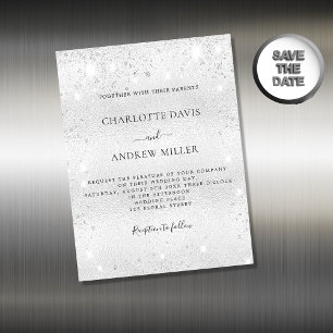 Magnate de invitación a la boda moderno brillante