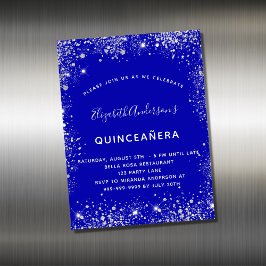 Magnate de invitación al cumpleaños del purpurina 
