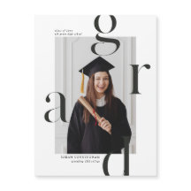 Magnate de Invitación de graduación de tipografía 