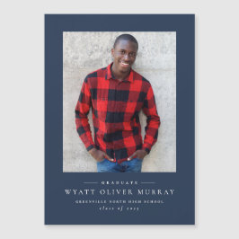 Magnate de invitación de graduación naval clásico