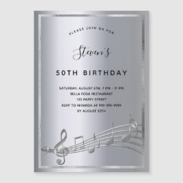 Magnate de invitación para notas de música de plat