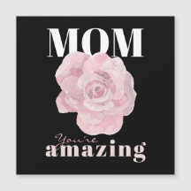 Magnate de saludo del Día de la Madre Floral Negra