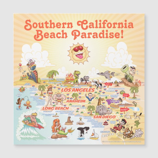 Magnate de souvenir de California del Sur (Anverso)