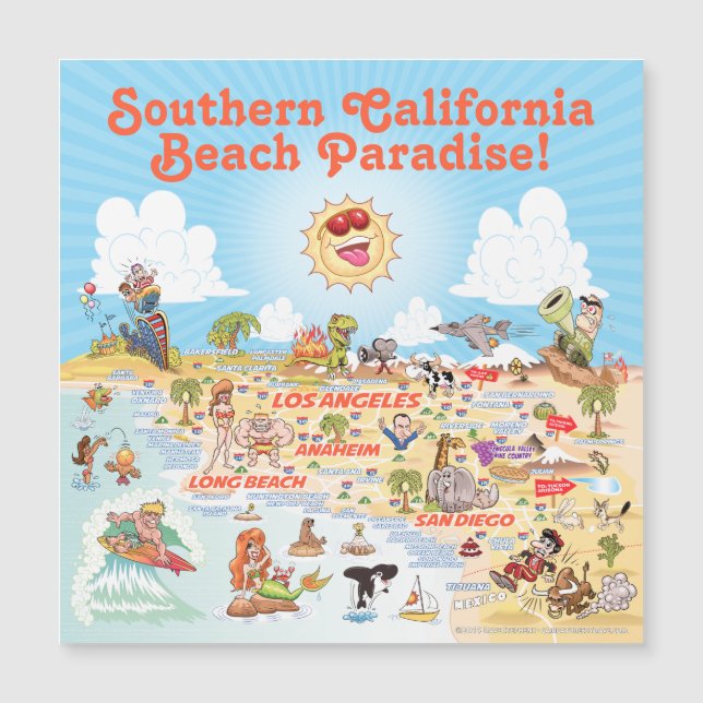 Magnate de souvenir de California del Sur (Anverso)