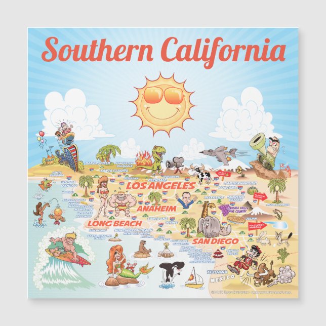 Magnate de souvenir de California del Sur (Anverso)
