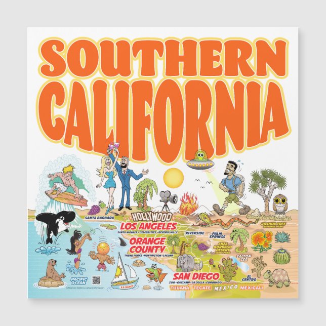 Magnate de souvenir de California del Sur (Anverso)