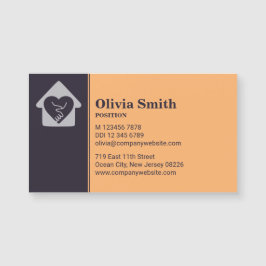 Magnate de tarjeta de visita para enfermera Naranj