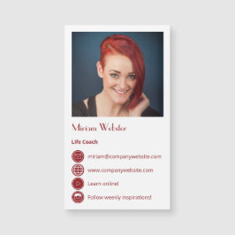 Magnate de tarjeta profesional de red de entrenado