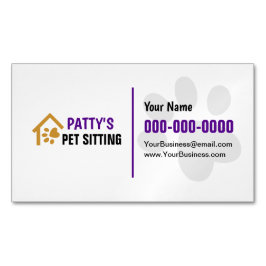 Magnate de tarjetas de presentación para mascota