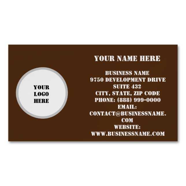 Magnate de tarjetas de visita (Anverso)