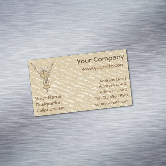 Magnate de tarjetas de visita Corkbolt (In Situ)