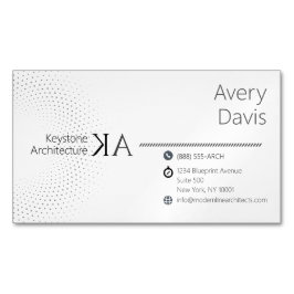 Magnate de tarjetas de visita de arquitecto Minima