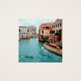 Magnate de tarjetas de visita de Venecia de Italia