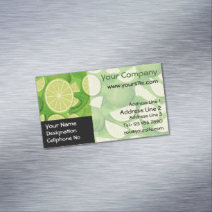 Magnate de tarjetas de visita Lime Background