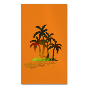 Magnate de tarjetas de visita Sunset Palm Trees Be