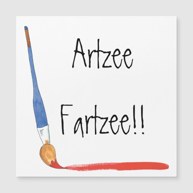 Magnate de tarjetas Fun Super Cute Artzee Fartzee (Anverso)