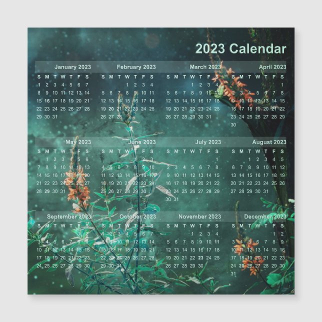 Magnate del calendario - Flores en la luna de jade (Anverso)