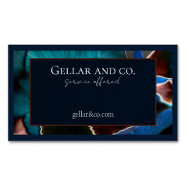 Magnate moderno de tarjetas de visita floral