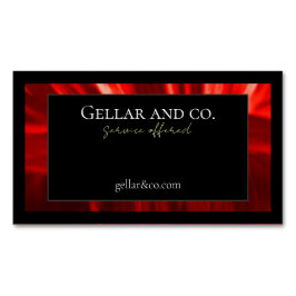 Magnate moderno de tarjetas de visita floral