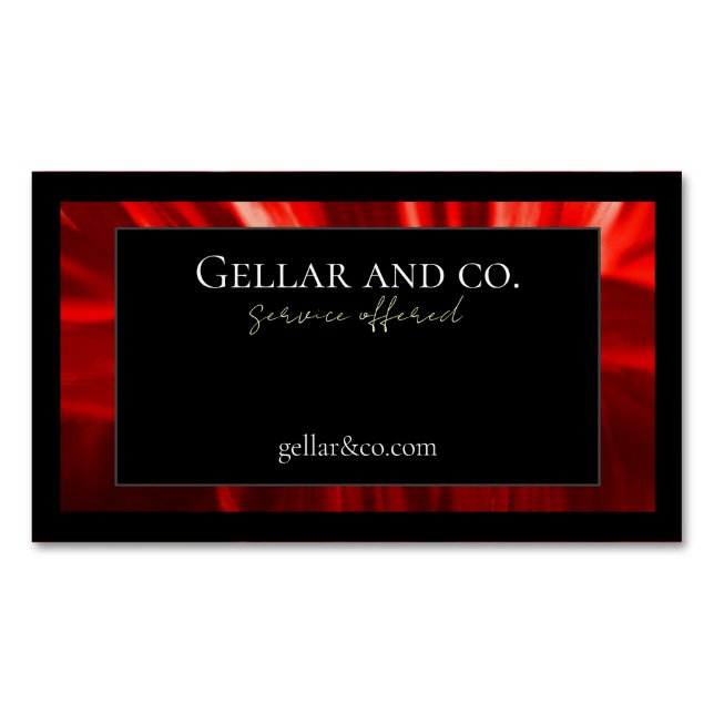 Magnate moderno de tarjetas de visita floral (Anverso)