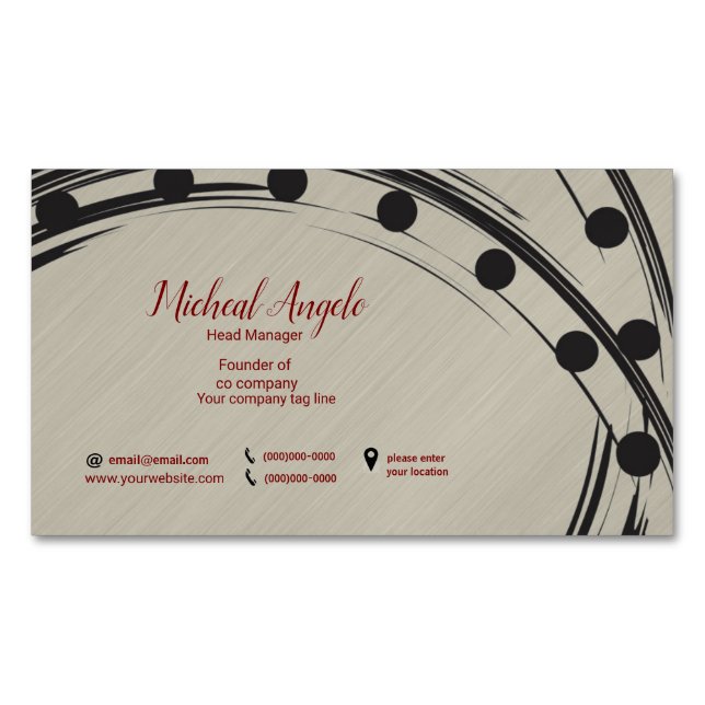 Magnate moderno para tarjetas de visita (Anverso)