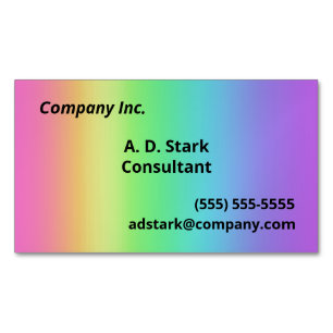 Magnates de tarjetas de visita de gradiente arco i