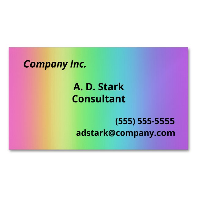 Magnates de tarjetas de visita de gradiente arco i (Anverso)