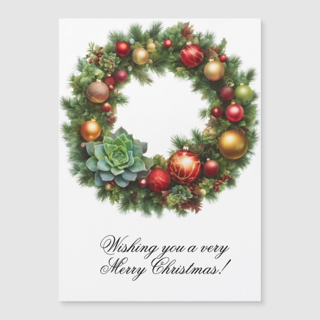 Magnet Christmas Card 5"x7" (Anverso)