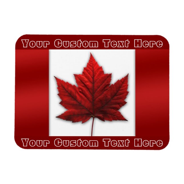 Magnet de bandera de Canadá imán personalizado de  (Horizontal)