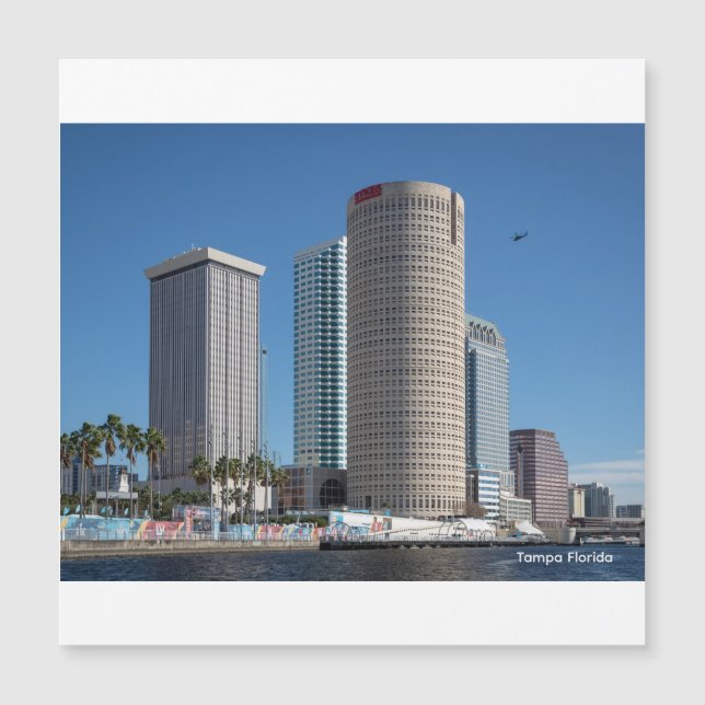 Magnet de Edificios del Centro de la Florida de Ta (Anverso)