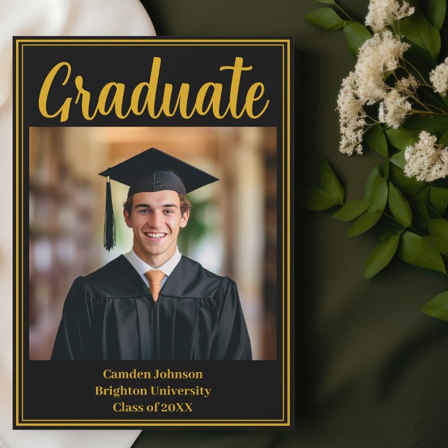 Magnet de Graduación de Oro Negro Formal (Subido por el creador)