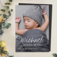 Magnet de Invitación de foto para bebé personaliza