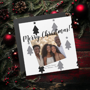 Magnet de Navidades de fotografía de la familia bl