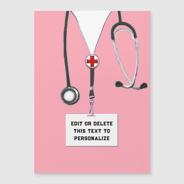 Magnet de regalo de enfermería personalizado (Anverso)