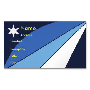 Magnet de tarjetas de visita con bandera de Columb